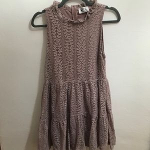 Tiered Lace Dusty Pink Dress